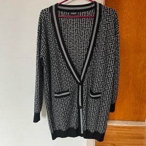 Balmain long cardigan. Size Large. New